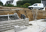 Réalisation des fondations à Cailly-sur-Eure